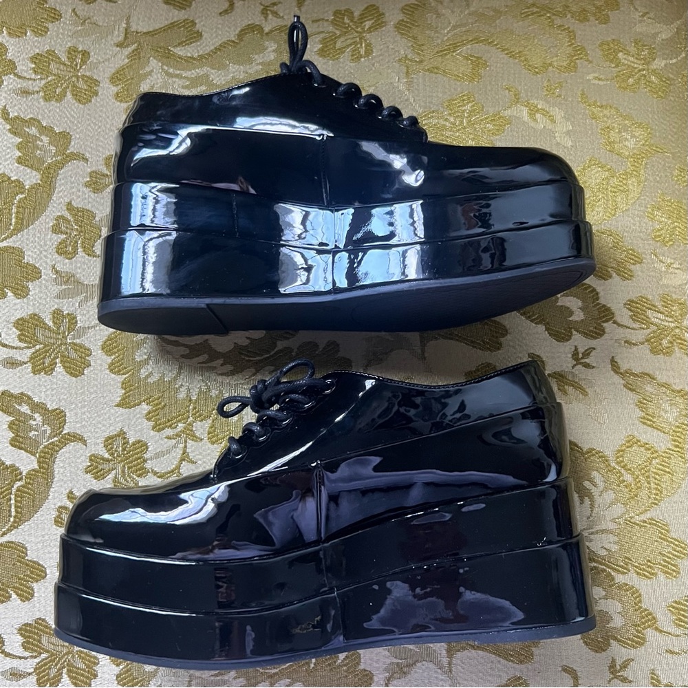 Jessica Simpson Platform Oxfords/Mary Jane in Black | Goth, Punk, Grunge shoes